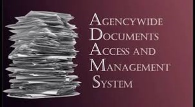 A stack of papers next to the words 'Agencywide Documents Access and Management System.